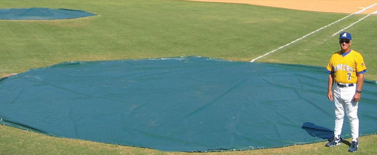 Wind weighted Baseball Tarps | Track Accessories